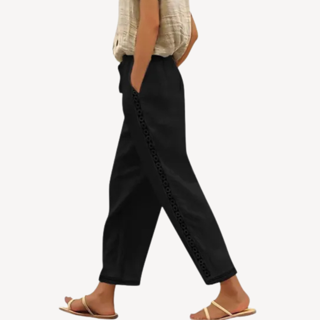 Miriam | Embroidered Summer Pants