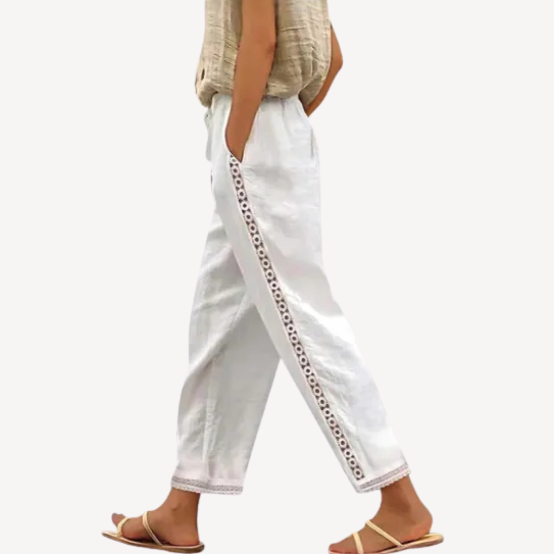 Miriam | Embroidered Summer Pants