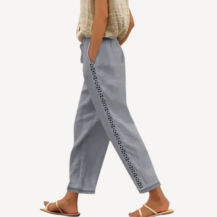 Miriam | Embroidered Summer Pants